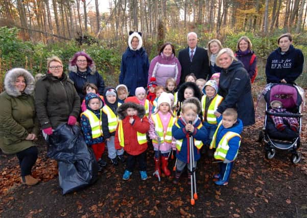 Fife
Ladybird Nursery beat the litter louts with clean upclean up. (Pic FPA).