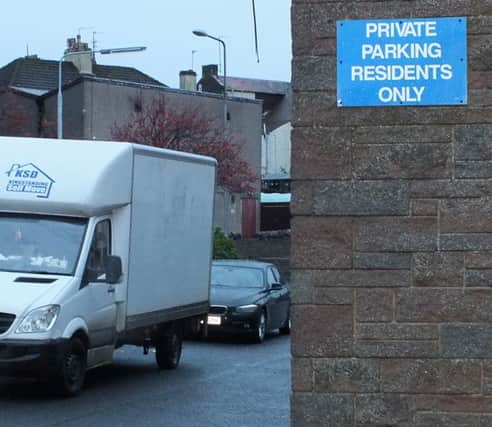 Residents of William Laing Crescent are having problems parking.
