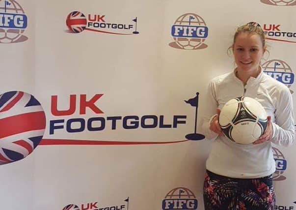 Teri Newell - female number one Footgolf player from Glenrothes.