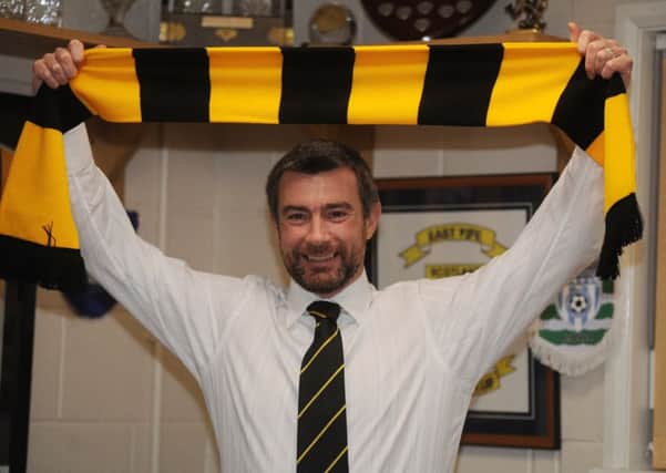 East Fife New Manager Barry Smith at New Bayview. Pic by G McLuskie.