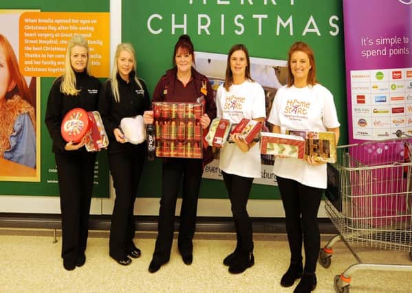 From left-to-right: Lauren Scott and Holly Barclay of Taxi Centre, Donna Donnelly from Sainsburys, and Helena Corns and Claire Curran from Home Start. Pic: FPA