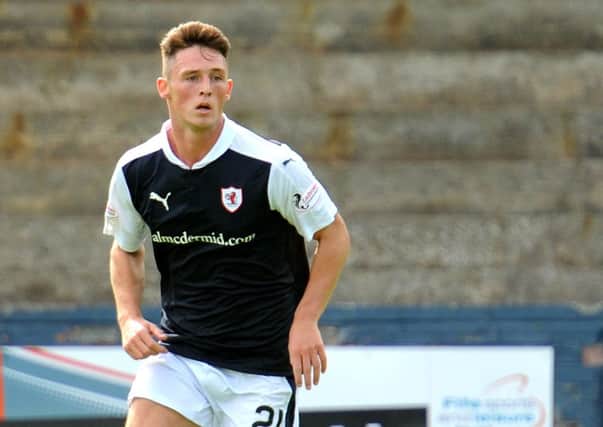 Rangers youngster Jordan Thompson is enjoying life on loan at Stark's Park. Pic: Fife Photo Agency
