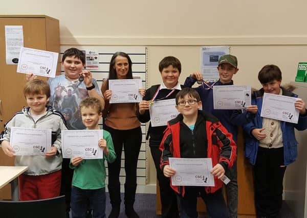The members of Glenwood Library Chess Club who took part in their first competition. Also taking part but not pictured was Shaun Webster.