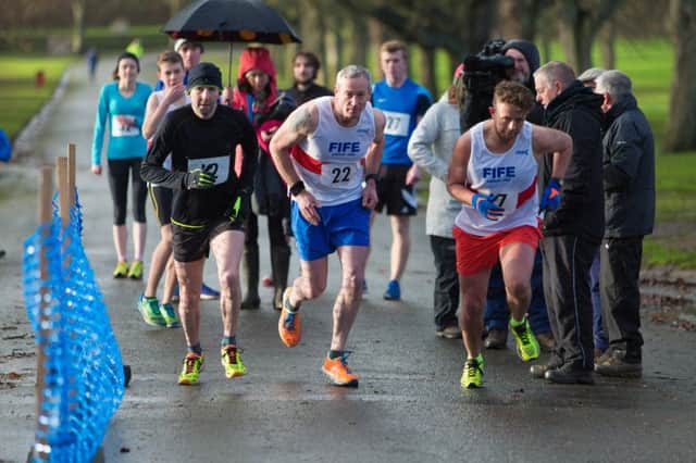 Runners set off for the handicap race in Kirkcaldy. Pic by Steve Brown.