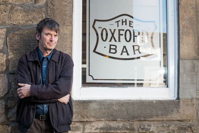 Author Ian Rankin at the Oxford Bar in Edinburgh. Pic Ian Georgeson