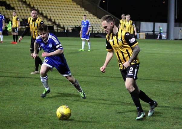 Scott Mercer, right, in action for East Fife (picture by George McLuskie)
