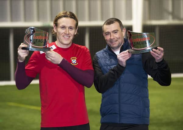 Jonathan Page, left, and Barry Smith display their awards (picture by SNS Group Paul Devlin)