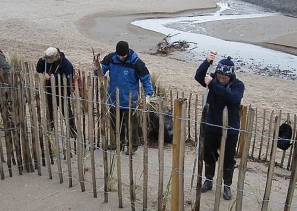 Close to 1000 volunteers have been helping to plant marram and lyme grasses to stabilise the new dunes in St Andrews.