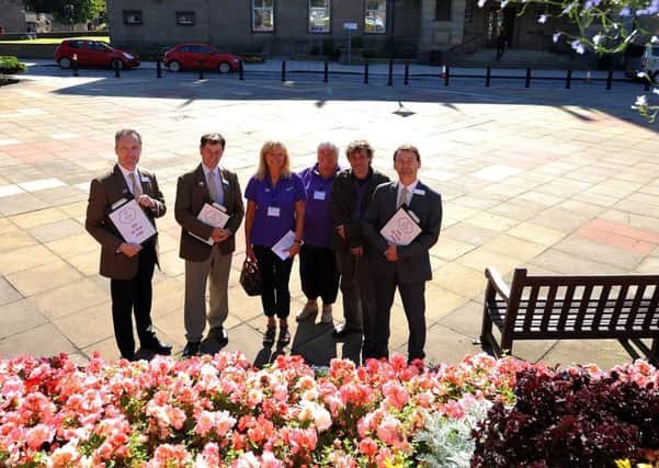 Britain in Bloom judges on a previous visit to Kirkcaldy.Pic: Fife Photo Agency