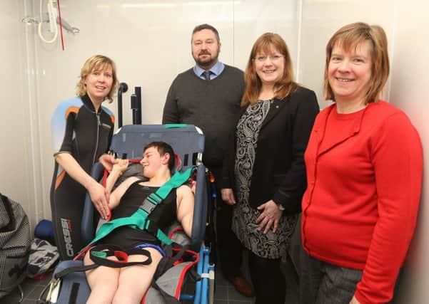 The opening of the new disabled changing facilities at Cupar Leisure Centre