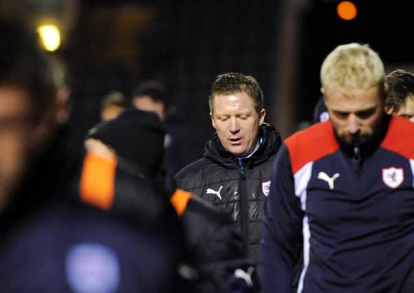 Gary Locke was sacked after the Morton game. Credit- Fife Photo Agency