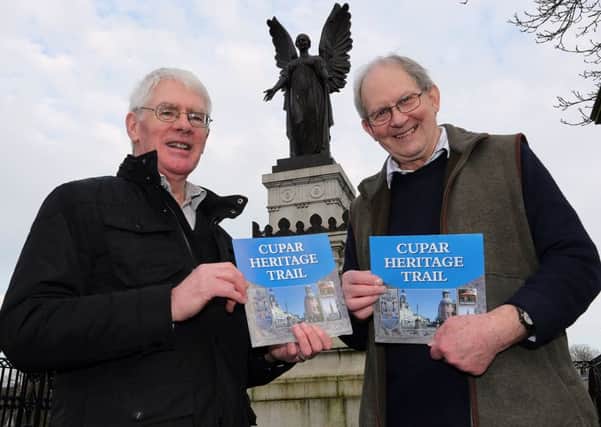 David Kirk (left) and Guthrie Hutton are working together to help put Cupar on the tourist map