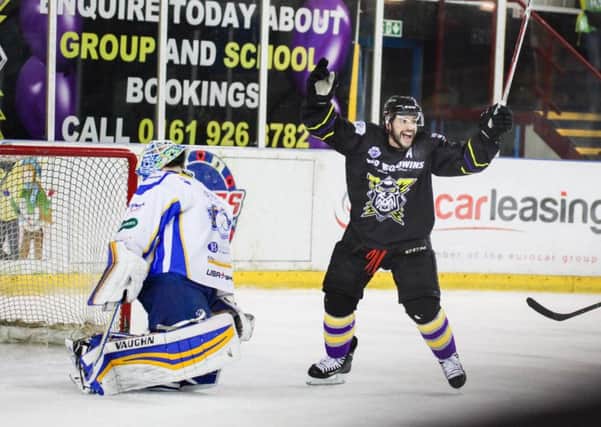 Goal! Manchester  Storm v Fife Flyers (Pic: Ferriss Photo Booth)