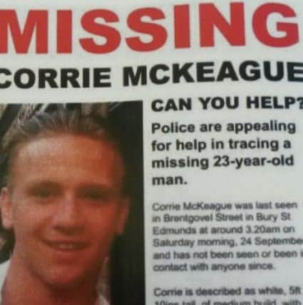Corrie McKeague, missing airman