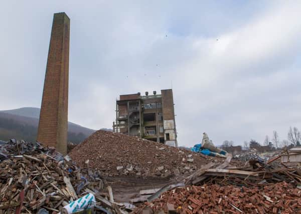 Deconstruction work will begin on the chimney on Monday. (Pic: Steven Brown)