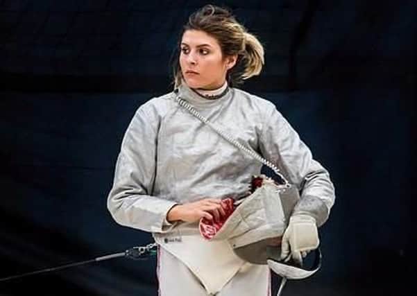 Chloe Dickson, Glenrothes fencer.
