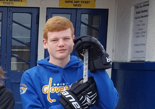 Reece Kelly, from Kinghorn, is currently on a hockey scholarship in Ontario, Canada.