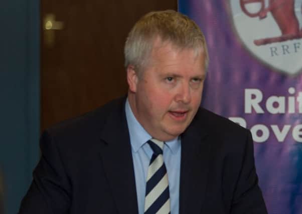 Raith Rovers chief executive Eric Drysdale