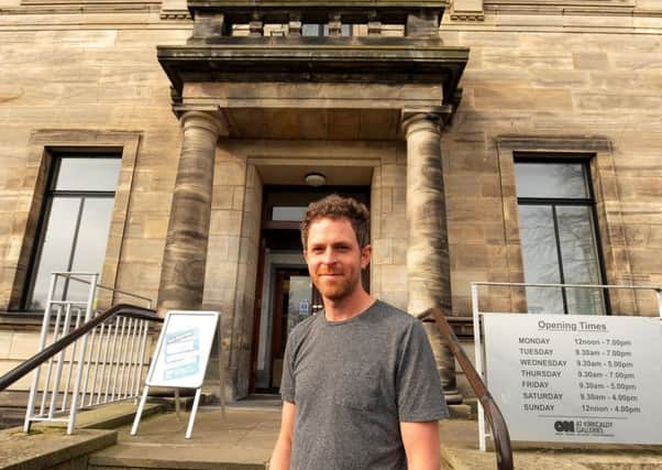 Artist Jeremy Hutchison at Kirkcaldy Galleries (Pic by Fife Photo Agency