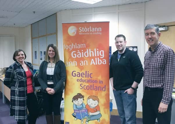 Jenny Gilruth with Fife Gaelic Development Group