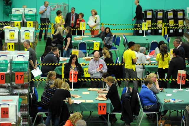 Fife election count -(Pic:  FPA)