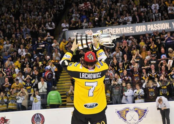 Nottingham Panthers win the 2015-16 championship finals (Pic: Dean Woolley)