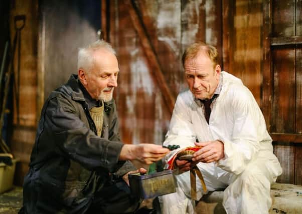 Finlay Welsh and Nigel Hastings in And Then Come the Nightjars. Photograph by Steve Barber
