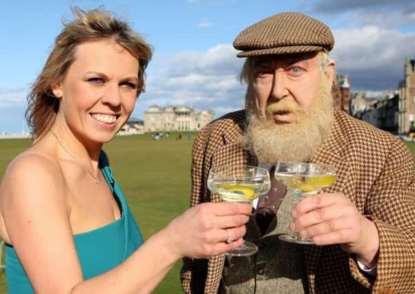 Julie Lewis of The Adamson in St Andrews celebrated the bar's  second birthday with 'Old Tom Morris (aka David Joy)' and a new cocktail names after the famous golfer..