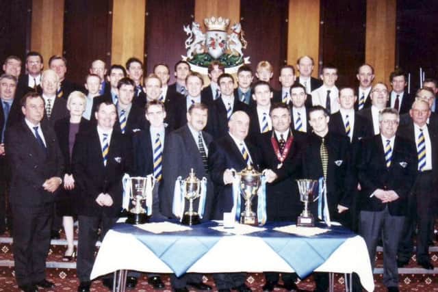 Fife Flyers
Civic recepotion at Kirkcaldy Town House after team won Grand Slam in 2000