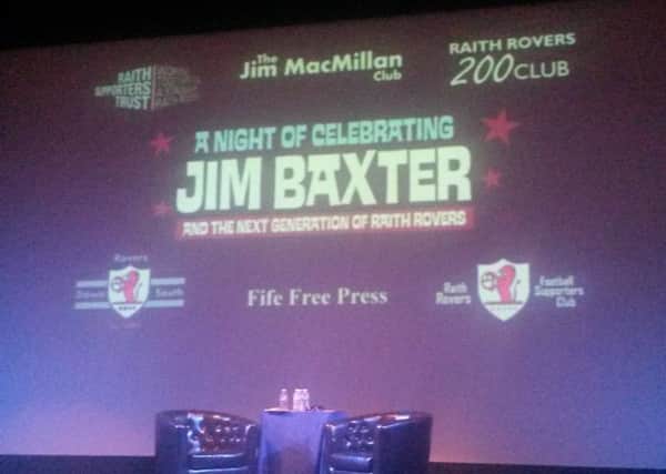 VIP guests at the Jim Baxter night at the Adam Smith Theatre