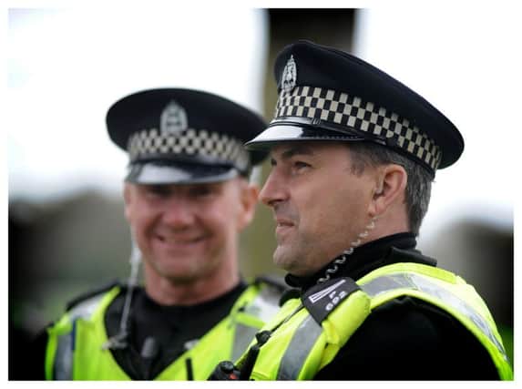 PC Ross Masterton and Sergeant Jimmy Adamson. Pics by George McLuskie