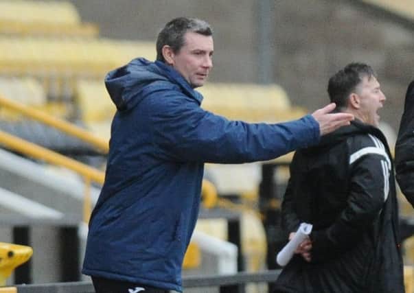 East Fife manager Barry Smith