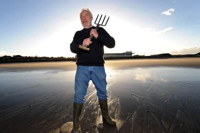 Bill Thorburn says he has seen an increase in the number of weevers on Fife's beaches. Picture: Fife Photo Agency