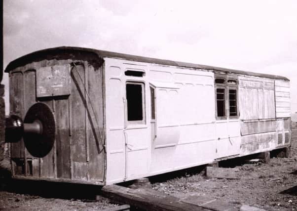 The rare and historic Great North of Scothand Railway coach destroyed