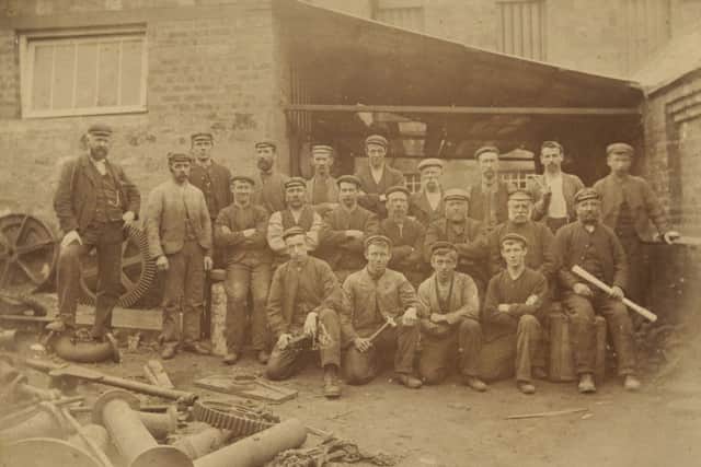 Tullis Russell maintenance workers circa 1898.