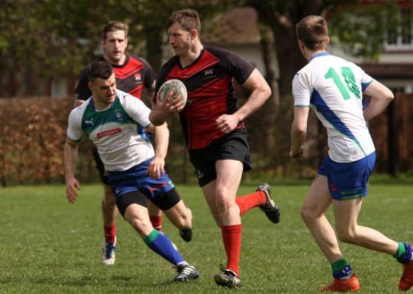 Glenrothes surge forward during the weekend's sevens tournament. Picture by Michael Booth.