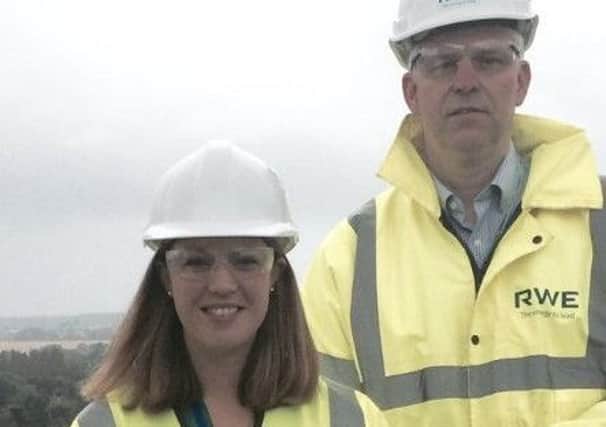 Jenny Gilruth MSP on a visit to the biomass plant last year