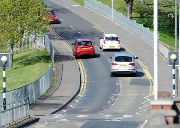 The busy road where parking is an issue at Torbain (Pic: Fife Photo Agency)
