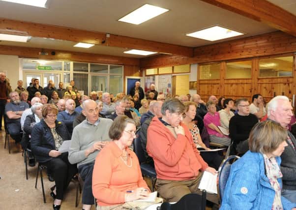 More than 100 residents packed a public meeting to voice their concerns of the new biomass plant proposal. (Pic George McLuskie).