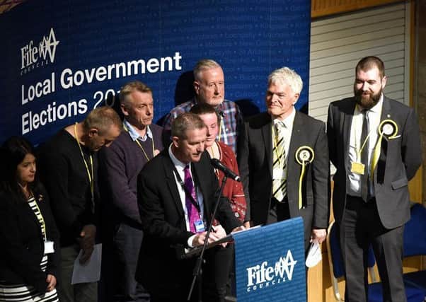 Ward 12 is declared at the Fife count (Pic:  Fife Photo Agency)