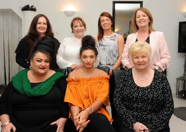 Lorraine Powell and her team are taking part in this year's Moonwalk. Back row - Jan Main, Mary Dewar, Lyndsey Webster  & Elaine Davies - front - Lorraine Powell, daughter Sula Powell and  mum June Webster. (Credit - Fife Photo Agency)