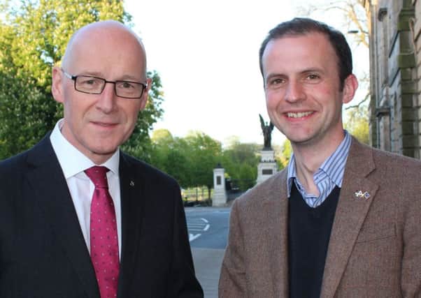 Deputy First Minister John Swinney joined Stephen Gethins' General Election campaign in Cupar
