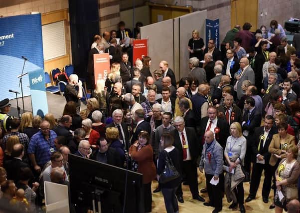 Candidates waiting for results at the Fife Council elections (Pic by Fife Photo Agency)