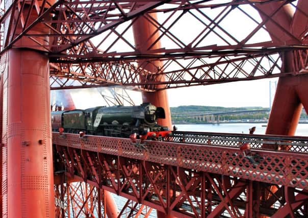 The historic steam engine will be touring in Fife and Central Scotland over the weekend and enthusiasts are being asked to stay well away from the tracks and not disrupt the safe running of services.