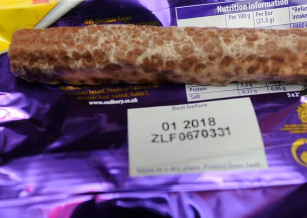 Cadbury's says the bar is safe to eat. Picture: Fife Photo Agency