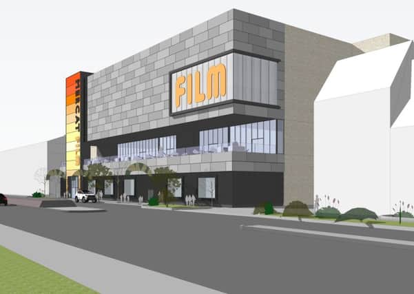 An artist's impression on how the proposed new cinema complex for Kirkcaldy could look