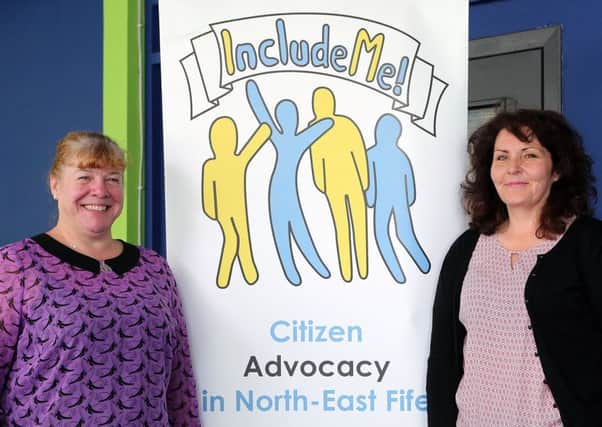 Helen Glass (left) and development worker Camilla McGregor will be on hand with information about Include Me. (Photo: Dave Scott)