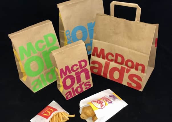McDonald's  bags - new contract won by Smith Anderson