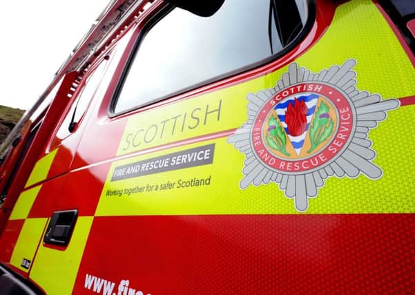 Three fire appliances were called to attend the blaze at the former police station building.