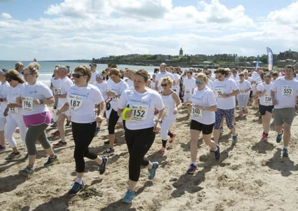And they're off... more than 600 runners attended this year's Chariots of Fire race in St Andrews.